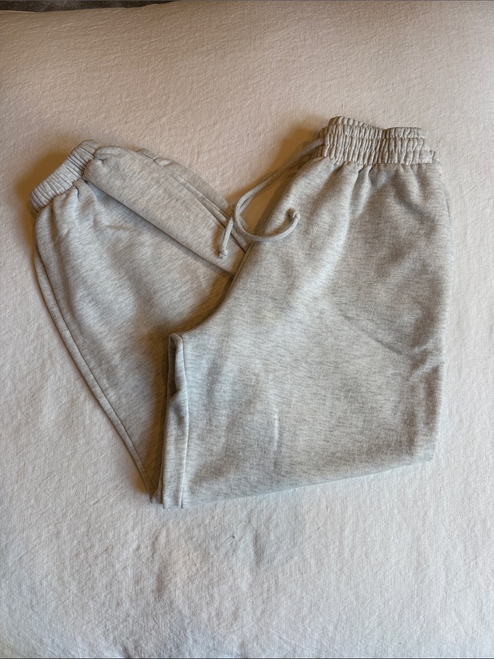 Zara Light Heather Gray Women's Drawstring Joggers